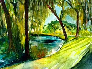 Gin Lake 2 by Sue Kelman