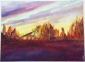 Home at Sundown by Sue Kelman