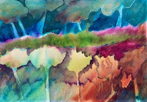 Night Comes to the Grove by Sue Kelman