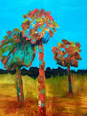Three Palms by Sue Kelman
