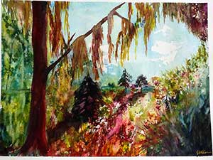 View to the Sinkhole by Sue Kelman